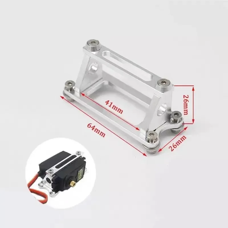Support de Servo en alliage d'aluminium usiné CNC, support de Servo S3003 pour avion RC bateau voiture Servo