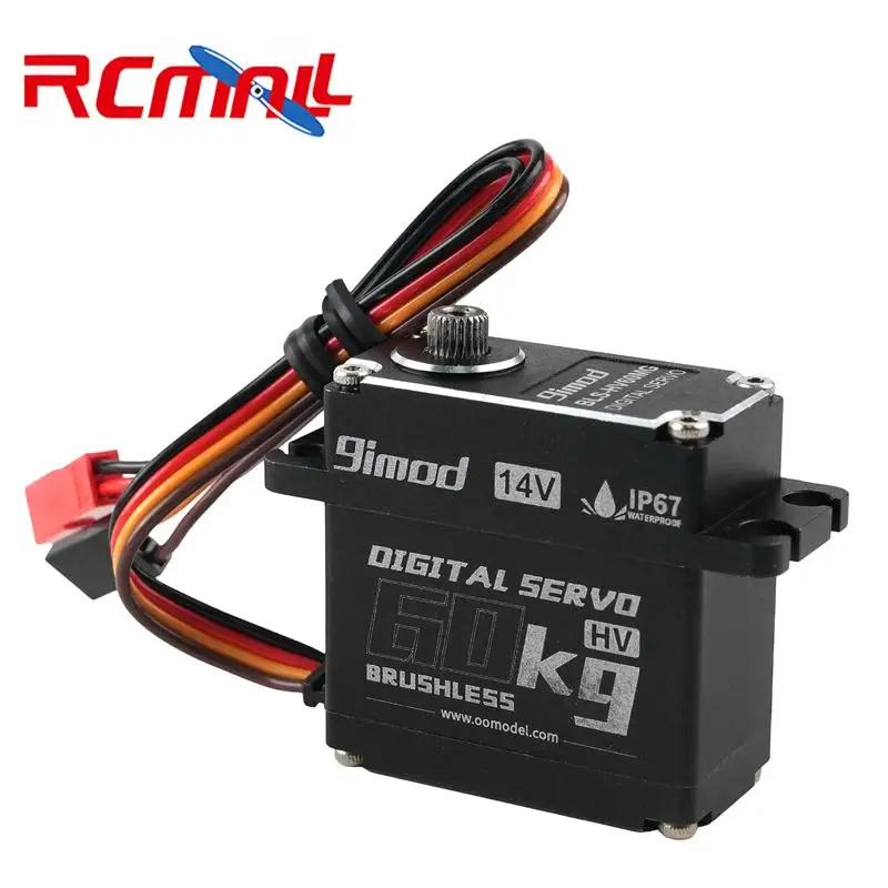 BLS-HV60MG 60KG High Torque RC Servo Motor Waterproof IP67 All Metal Gear Digital Brushless Servo for 1/8 1/10 Scale RC Crawler