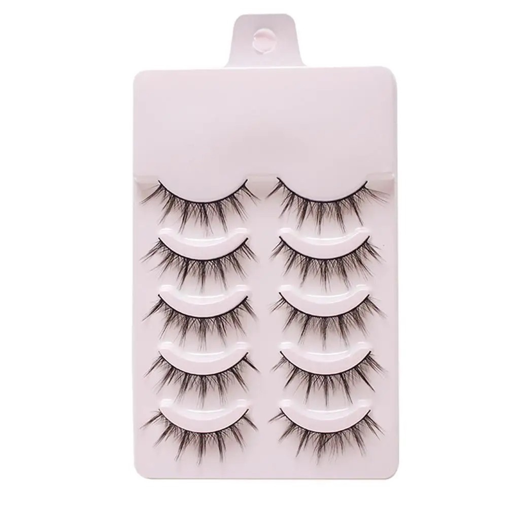 5 pares de pestañas postizas Imp, maquillaje Natural para principiantes, disfraz de día, pestañas individuales, maquillaje profesional, grupo de injerto