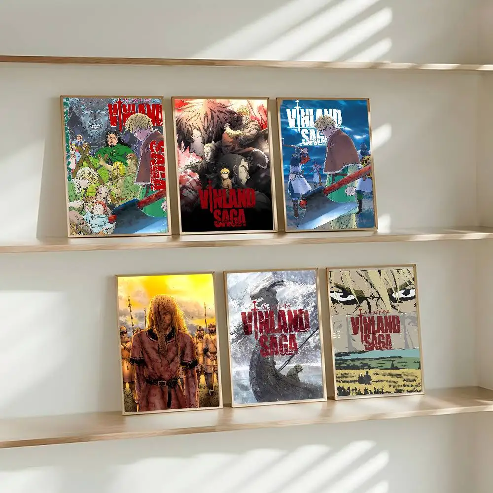 Hot Anime V-Vinland SagaS Poster Posters Decorative Paintings Study Bedroom Bar Background Wall Murals Gifts