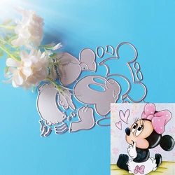 New and Exquisite Mouse cutting dies with crown DIY scrapbook card photo album decoration embossing crafts