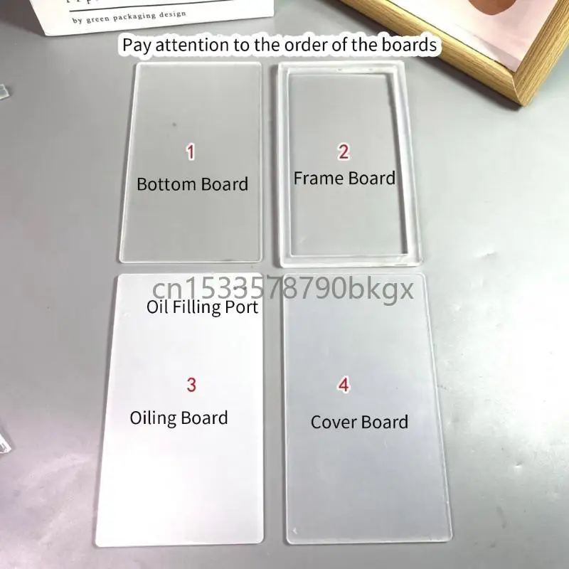 

Acrylic Plate Mold Empty Plates for DIY Hand-Making Crafts J78E