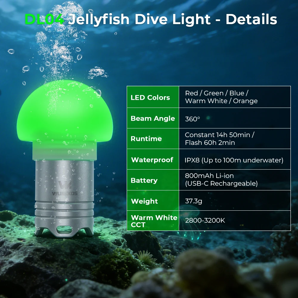 RGB Signal Light - IPX8 Waterproof Camping and Diving Beacon