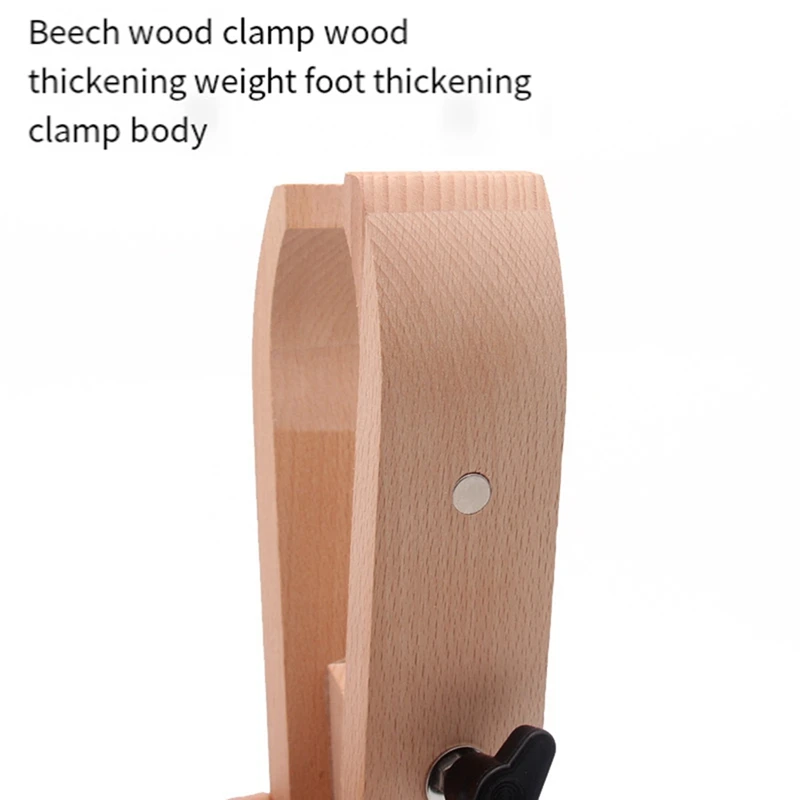 Hand-Sewn Wood Clamp Adjustable Clamping Table Top Rotating Foldable Leather Suture Fixing Frame Durable Easy Install