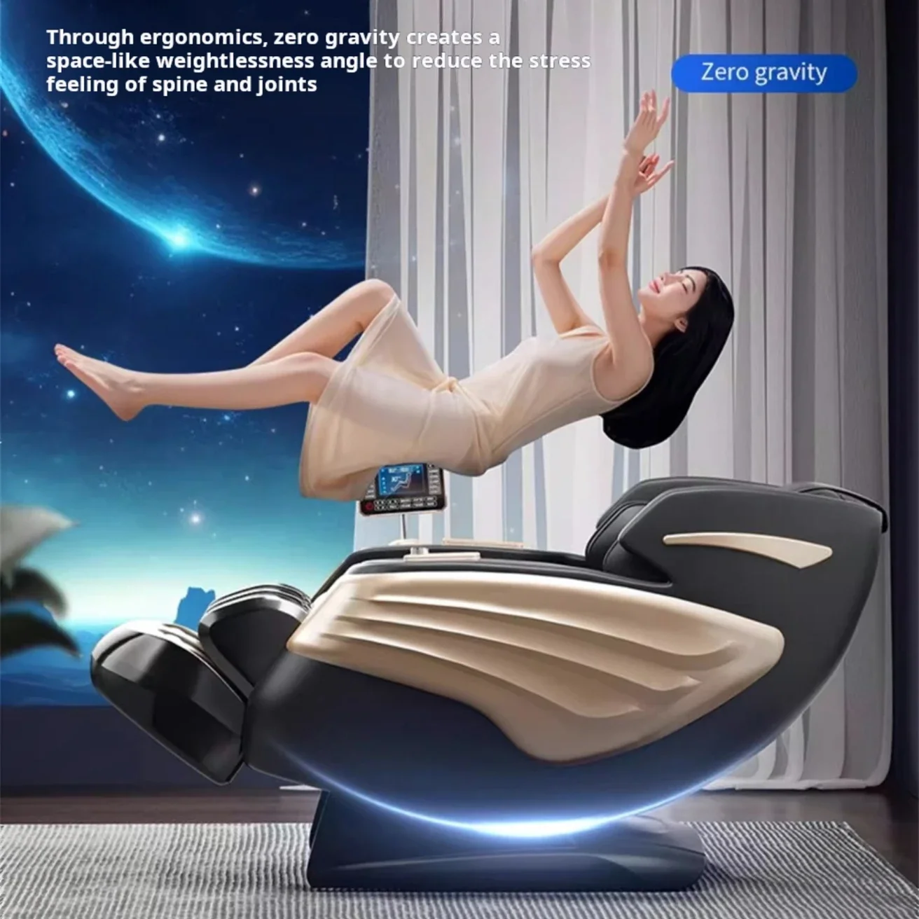 Neue L4 4d Sl Track Zero Gravity Ganzkörper Home Office Massagestuhl Massagegerät Preis Deluxe Erweiterter Ganzkörper Thai Stretching