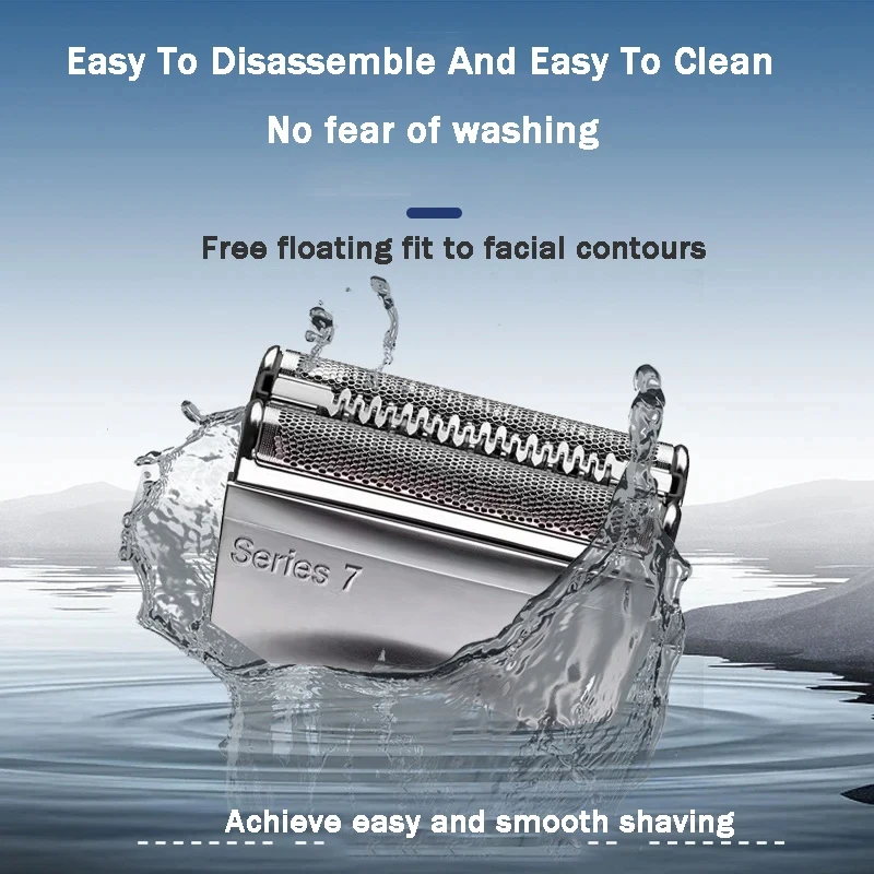 Suitable for Replacing Head Mounted 70B 70S Electric Shaver 7 Series Blades 790CC, 720, 750CC, 760CC, 9565 Foil Shaver