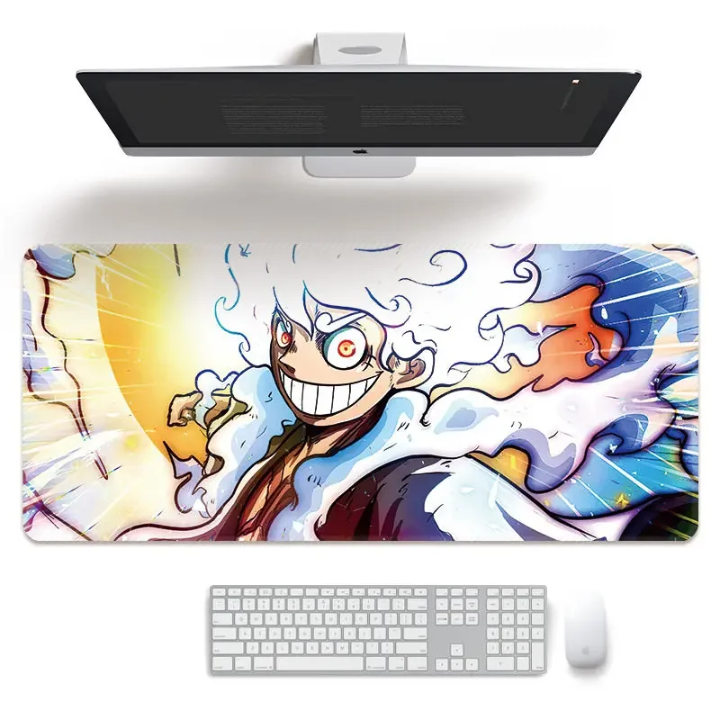 ONE PIECE Cartoon Anime Mouse Pad Oversized  Boys E-sports Game Two-dimensional Computer Keyboard Desk Pad Animation Periphery