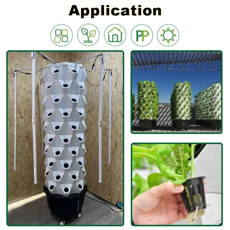 نظام أبراج مائية للمزرعة العمودية Hidropna من Agricultura Hidropna مصباح LED لنمو الخس