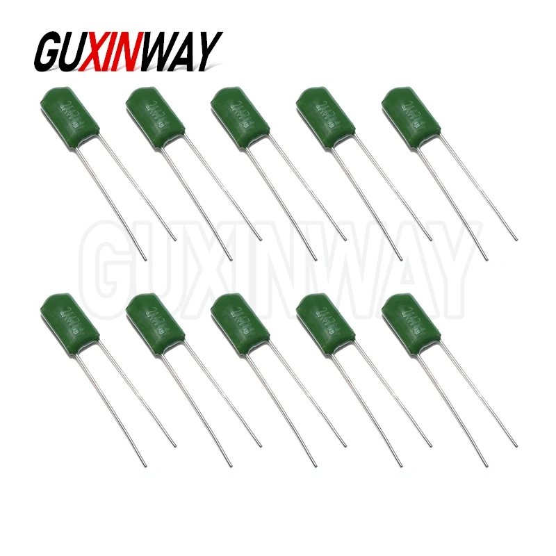 50 قطعة 100V فيلم البوليستر مكثف 330PF 470PF 560PF 102 222 472 103 223 333 473 104 1NF 2.2NF 10NF 22NF 47NF 100NF 0.1 فائق التوهج