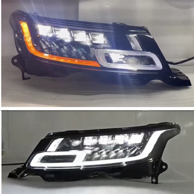 L494 4 Lens LED Headlight for Range Rover Sport Headlamp 2014-2017 Upgrade to 2018 2019 2020 2021 2022