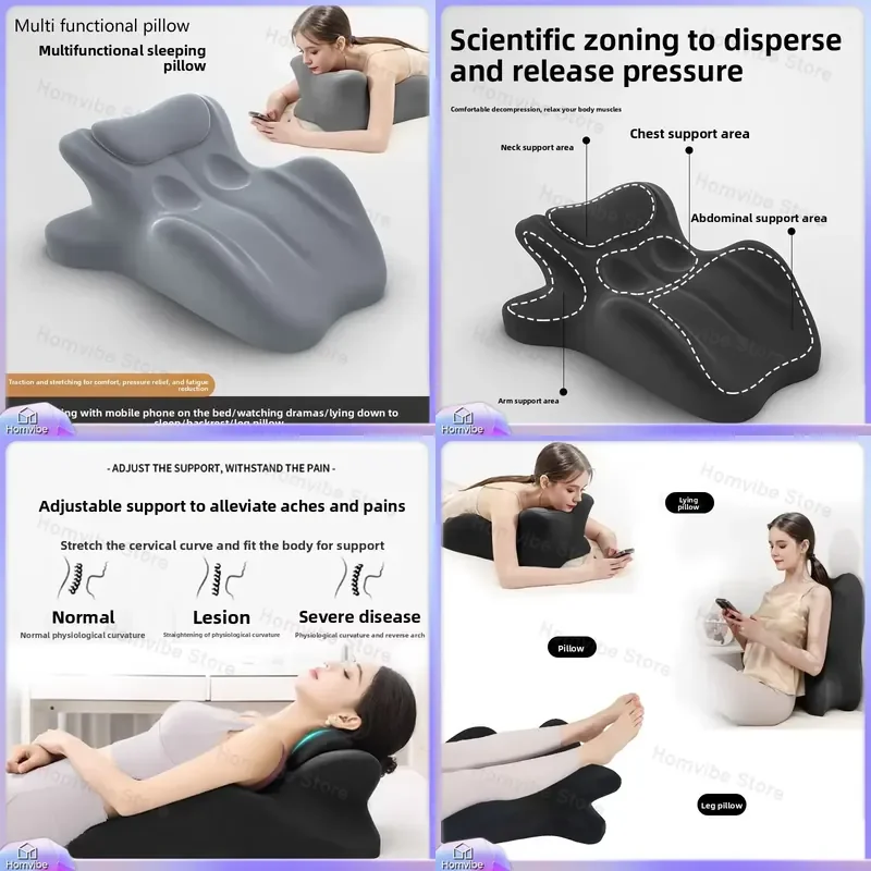 Multifunctional Pillow for Bedroom Sleeping Phone Use Headrest for Couples Lumbar Support Back Cushion Comfortable Rest Aid