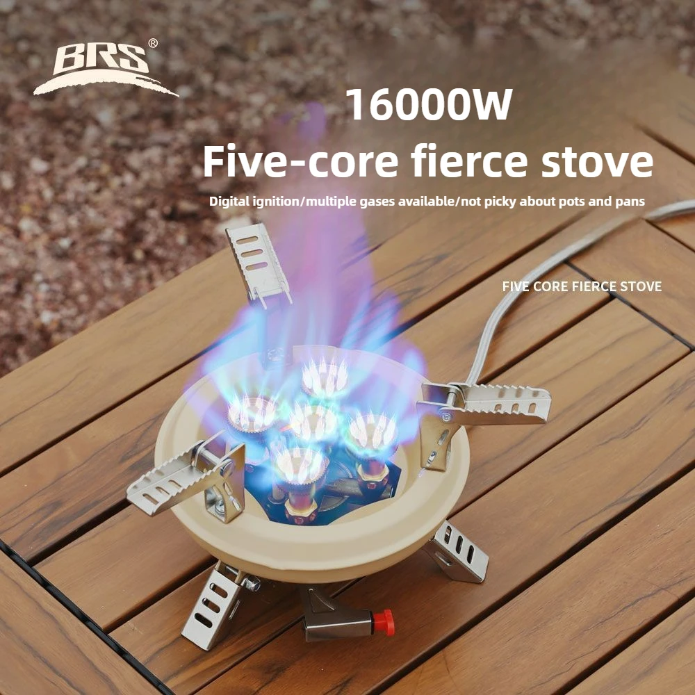 

New Portable Outdoor 16000W Windproof Cartridge Stove for Camping Includes Ignition for Outdoor Cooking Camping Stove and Picnic