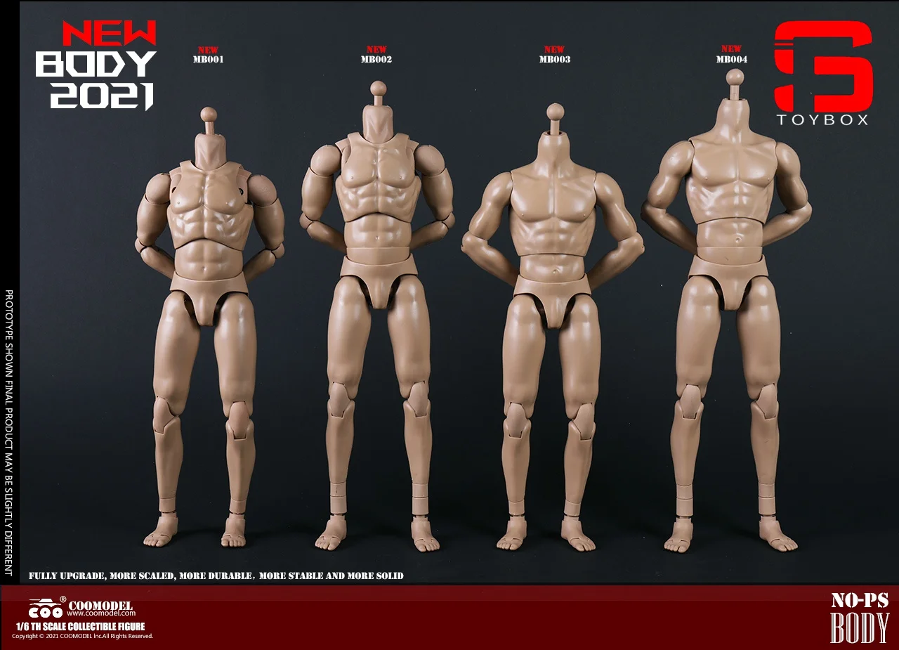 COOMODEL 1/6 BD001/BD002/BD003/BD004 MB001/MB002/MB003/MB004 Male Standard Muscle Body Super Flexible 2.0 Man Action Figure