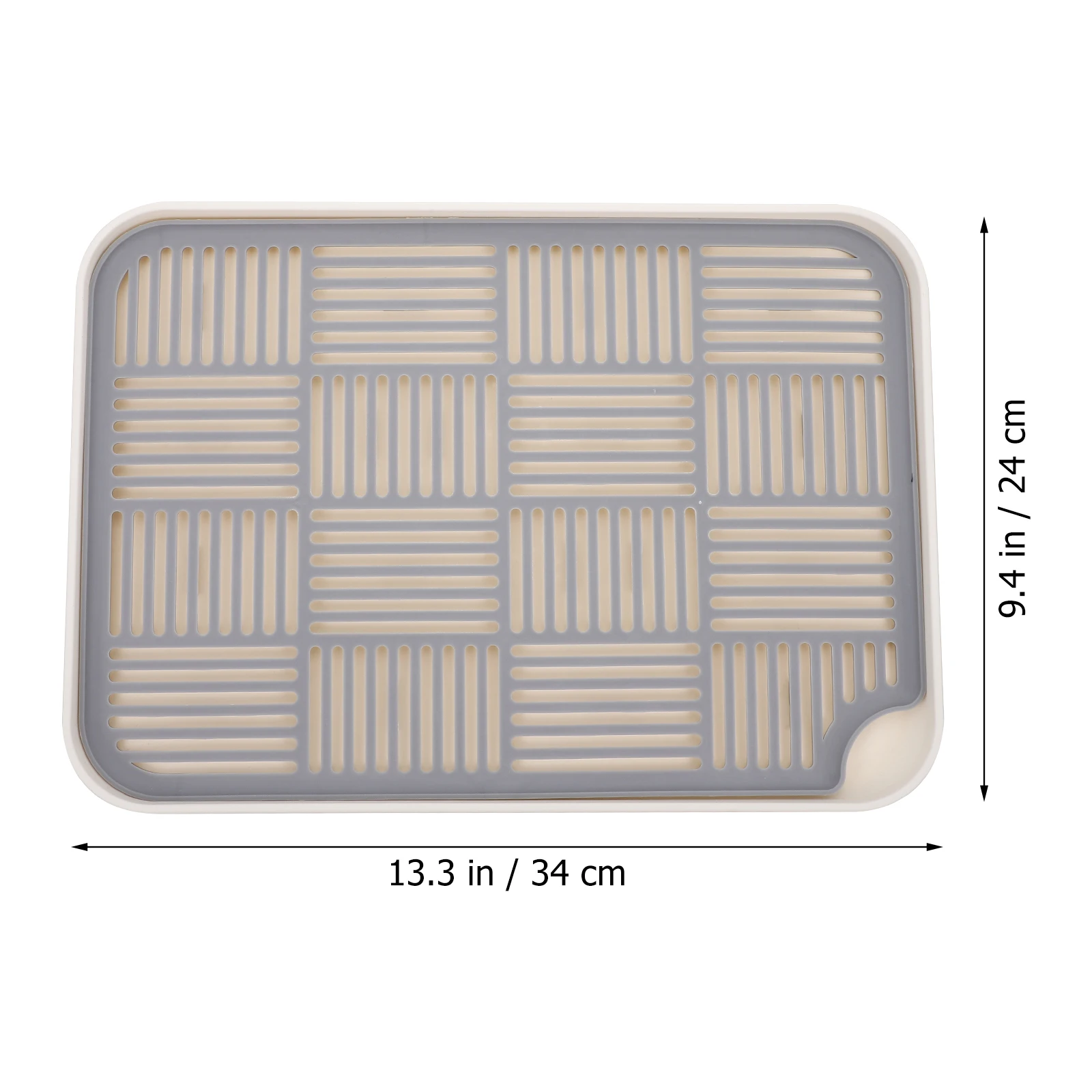 2pcs Double Layer Draining Tray Kitchen Use Household Bowls Cups Storage Rack Plastic Tableware Plate Hollowed-Out Design