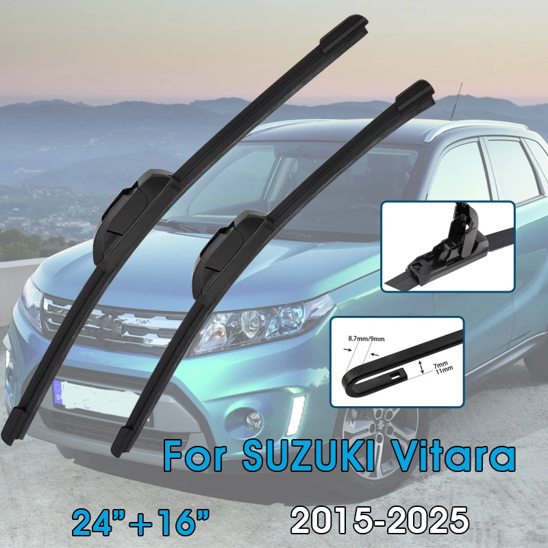 Auto Wischerblätter 24 "+ 16" Für Suzuki Vitara (LY) 2015-2025 Windschutzscheibe Windschutzscheibe Frontscheibe Klingen Auto Zubehör