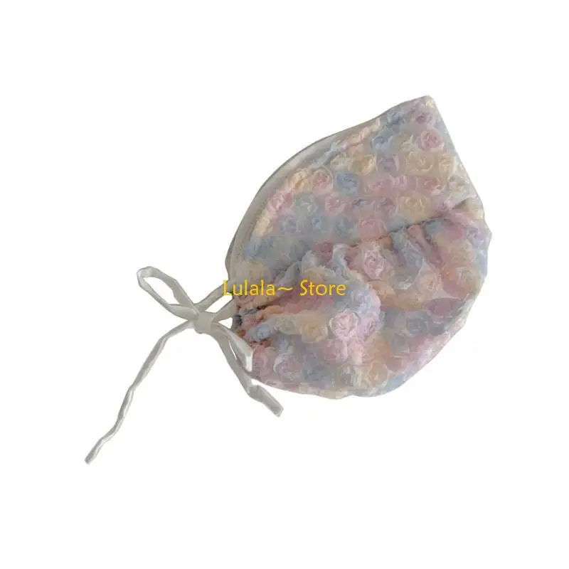 

Y4QA Girls Hat Spring/Summer Newborns Baby Outgoing Fetal Caps Adjust Palaces Hat