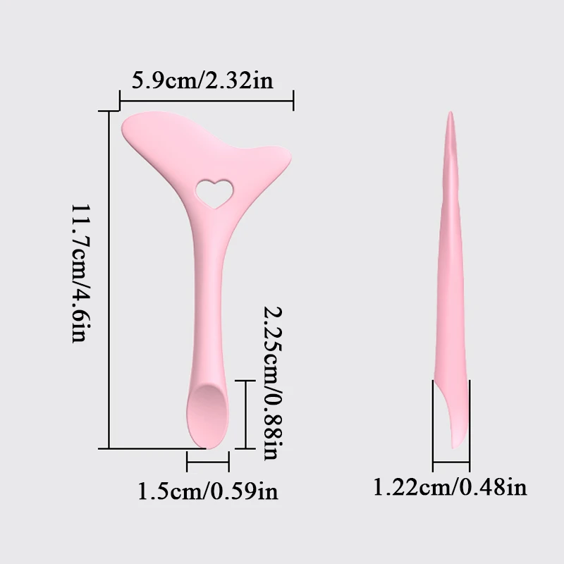 아이라이너 메이크업 스텐실 다기능 실리콘 마스카라 립스틱 아이섀도 메이크업 템플릿, 재사용 가능한 뷰티 메이크업 도구