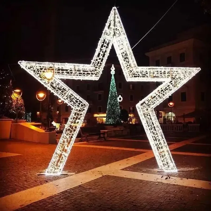 High Quality Outdoor Light Emitting Diode 3D Giant Starlight IP65 Commercial Christmas Light Wedding Outdoor Landscape