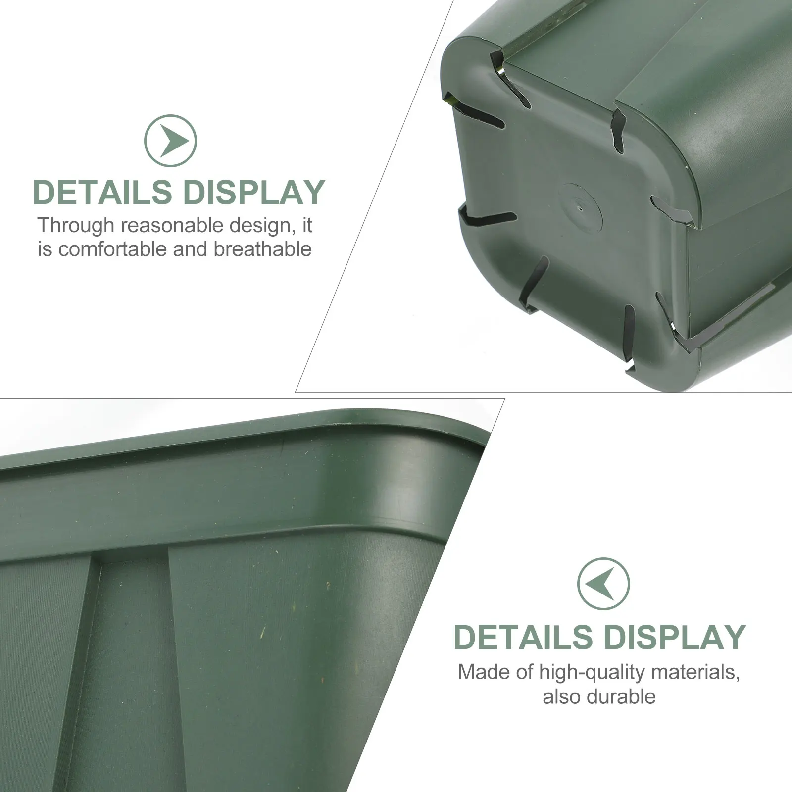 

6 Pcs Root Control Plant Pot Plastic Flower Pots Gardening Container Garden Drainage Holes Household Indoor Use