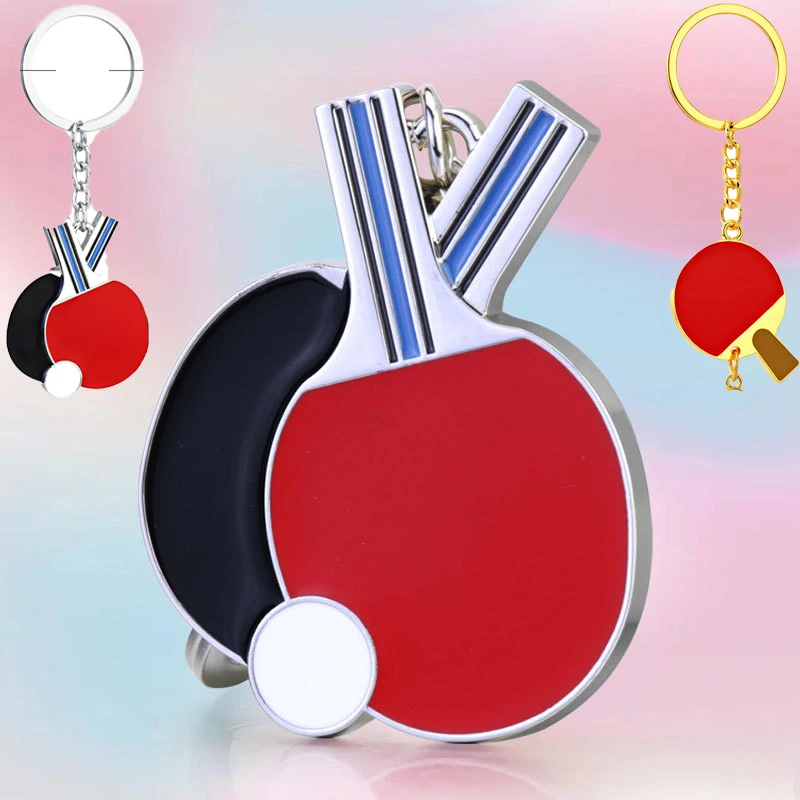 

Creative Table Tennis Keychain National Table Tennis Sports Commemorative Gift Souvenir Sports Racket Car Keychain Pendant