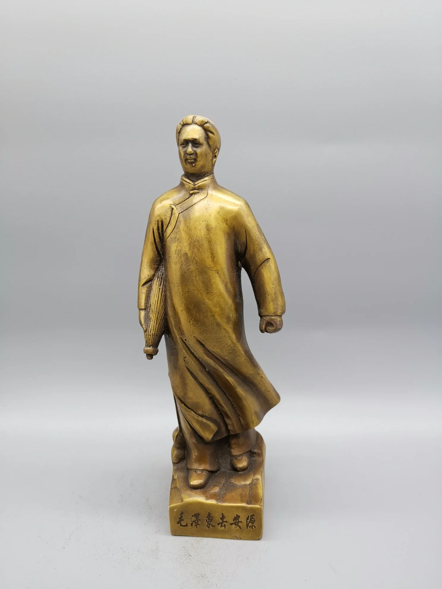 Pure copper full body standing Chairman Mao statue living room office decoration sculpture gift decoration