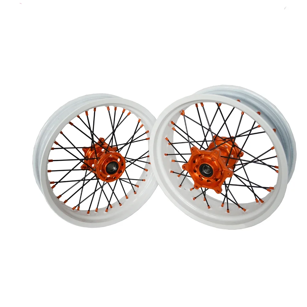 17 Inch EXC500 EXC525 Super Motard Motorcycle Alloy CNC forged wheels