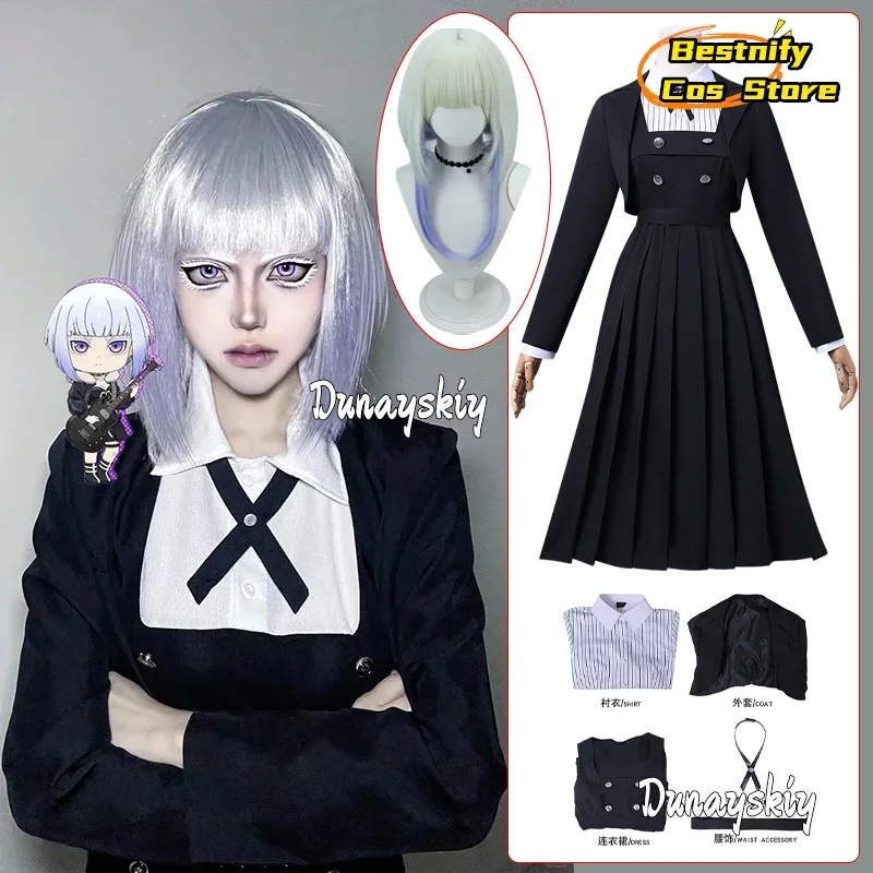 

Cosplay코스프레-Anime Rock Lady's Shiraya Tamaki Cosplay Costumes Black School Uniform Jirai Kei Women's Dresses Halloween Disguise