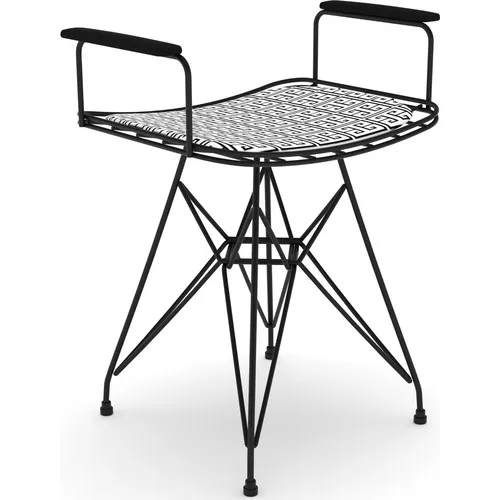 Knsz Cage Wire Chair Stool 1 Li Happy Syhtalen Arm Rests Office Cafe Garden kitchen