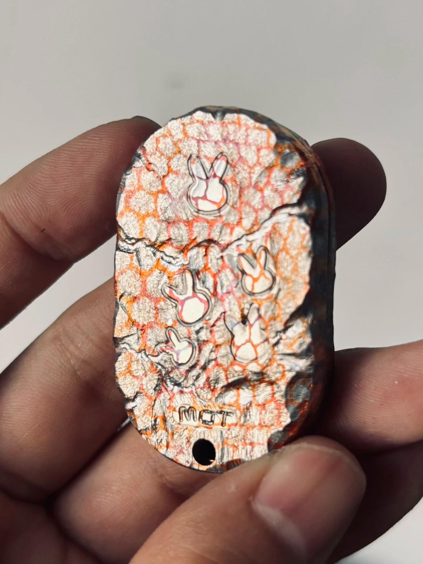 Used EDC Grumpy Rabbit Rhythm, Stone Pattern Carving [Send Flowers] Juguetes Sensoriales Antiestrés