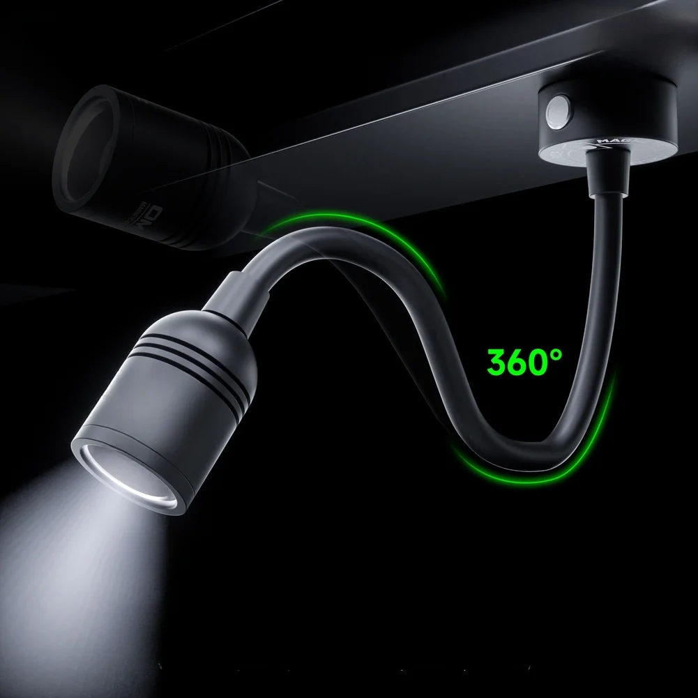 For Night Work Microscope Light Flexible Work Lamp Aviation Aluminum Body Heat Dissipation Design 360 Degree Adjustable