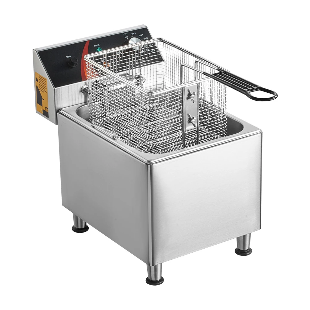 

Commercial Electric Deep Fryer Countertop Deep Fryer 1750W 12Qt / 11.5L