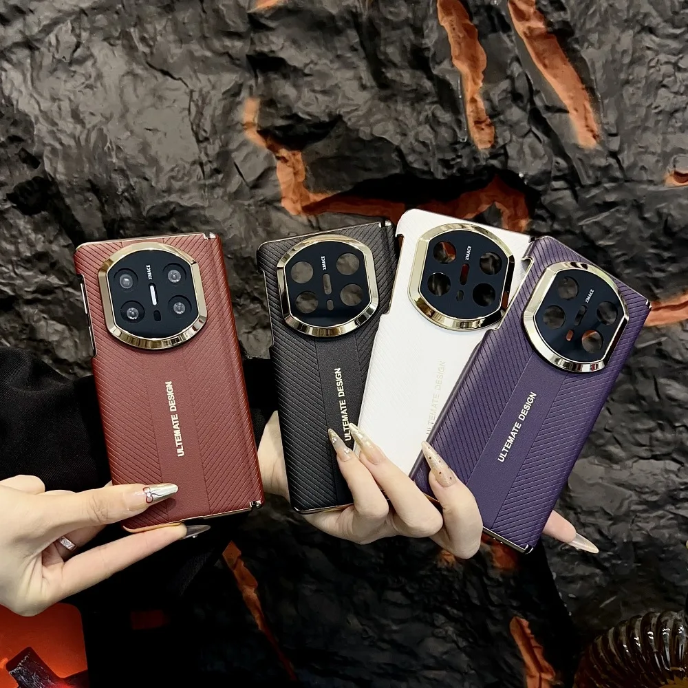 

Retro Solid Color Leather Phone Cover for Huawei Mate X7 X6 X5 X3 with Protective Case