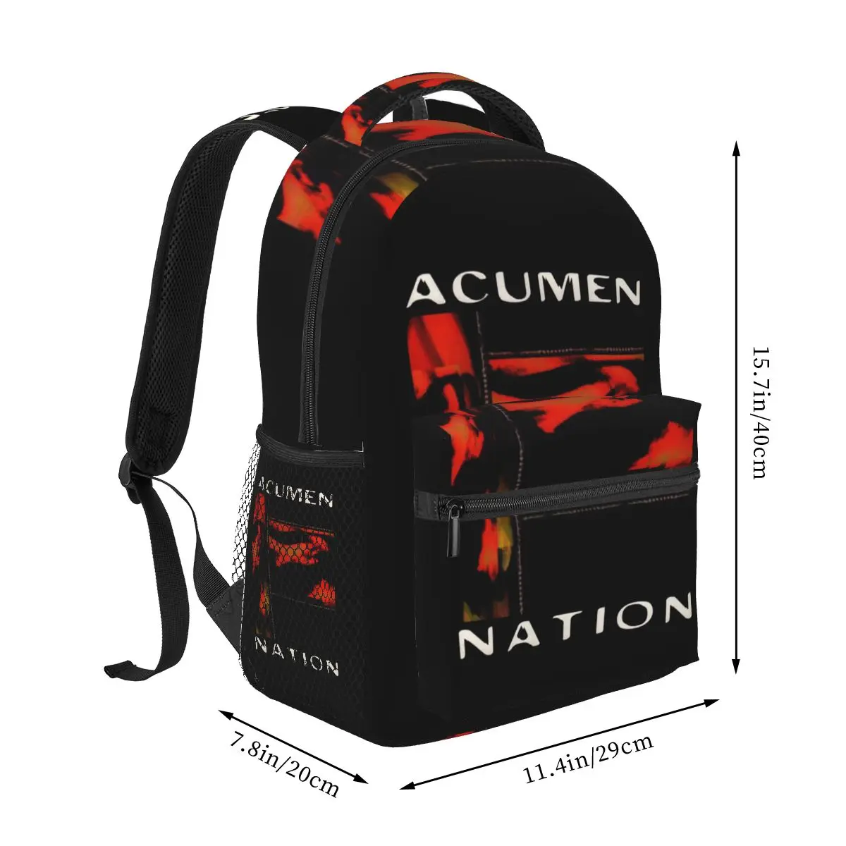Acumen Nation Backpack Student Boys Girls BookBag Kids School Bag Laptop Shoulder Bags for Men Women