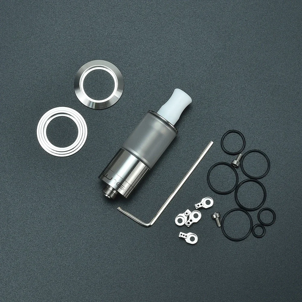 Dvarw 16 RTA 16mm 316 SS ملف واحد 2 مل مع SteamTuners bellcape مادة الكمبيوتر تناسب Dvarw RTA MTL TANK مع طرف تنقيط 510 mtl