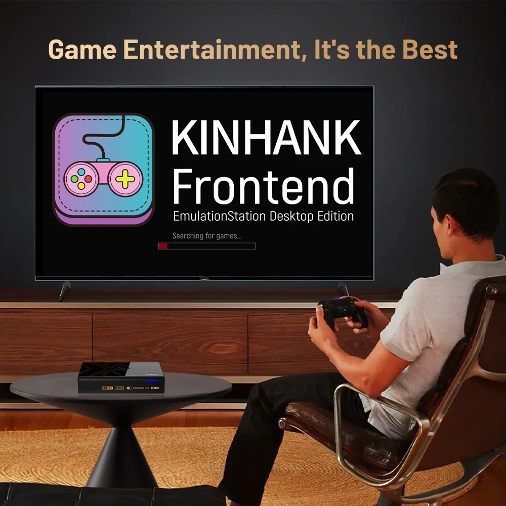 Kinhank Super Console X5 PRO Ретро игровая консоль Plug and Play 4T с 16000 играми для PS2/WII/SS/DC/N64 Android 12 TV Box