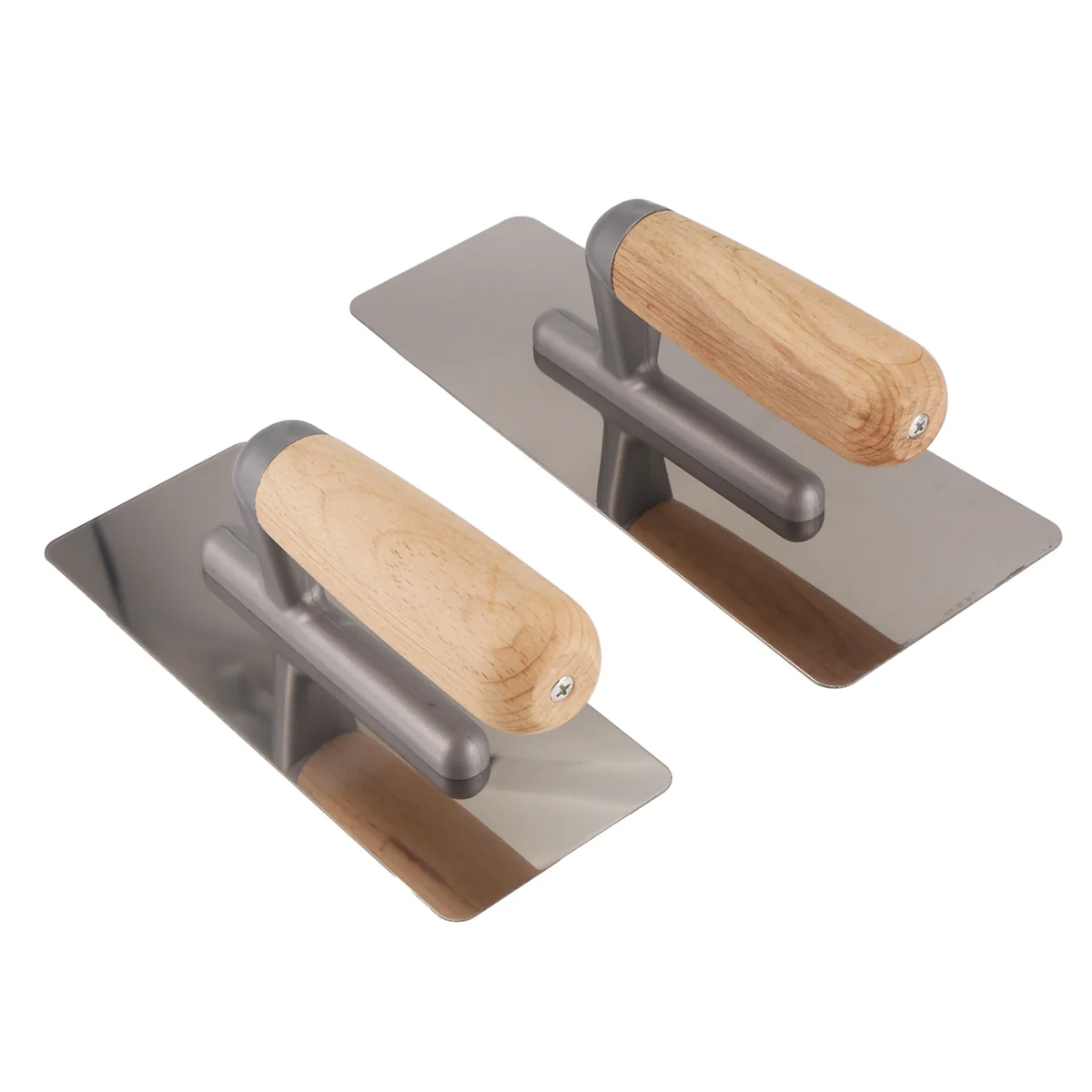 2 Pieces Stainless Steel Venetian Plaster Trowel, Paint & Plaster Trowel Sets Paint Plastering Finishing Hand Tools