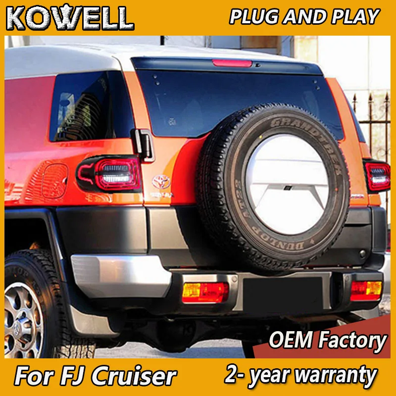 Car Styling for Toyota FJ Cruiser Tail Lights 2007-2020 FJ Cruiser Taillights Rear DRL Fog Brake Turn Signal Reversing