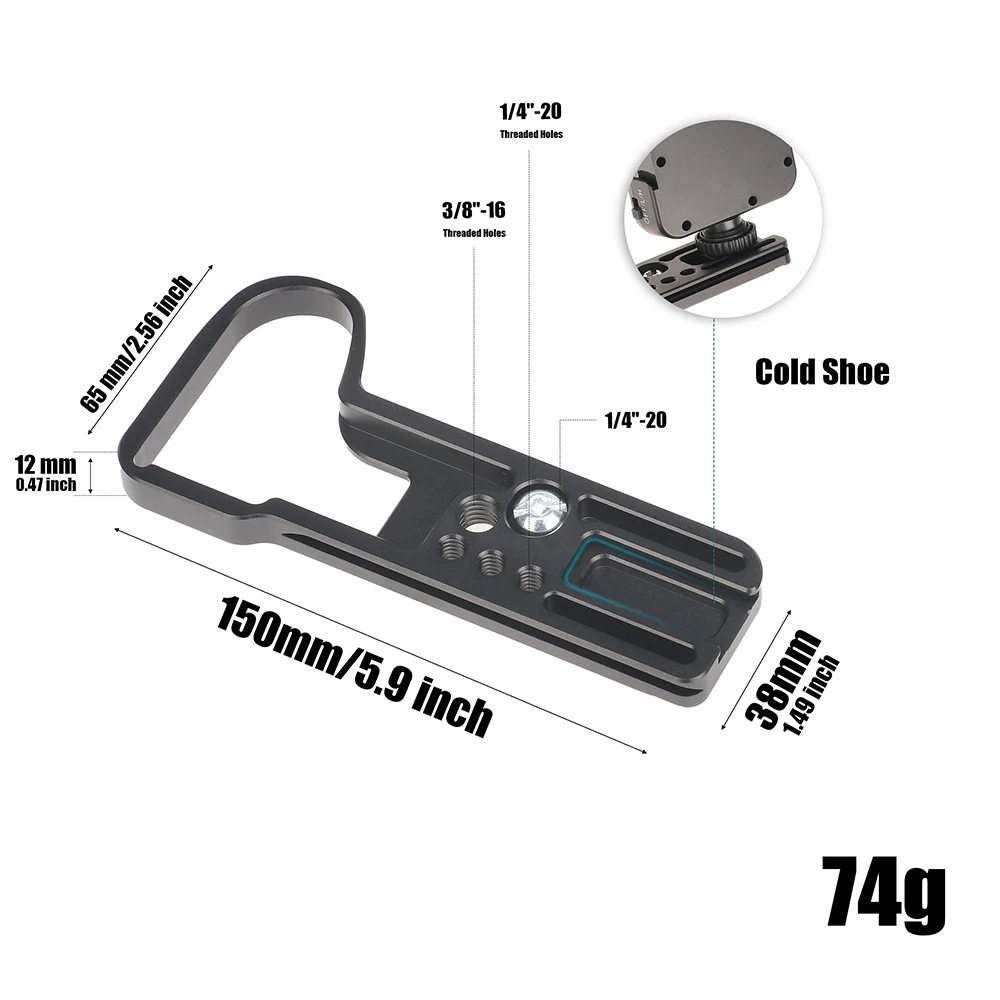 FOTGA Bottom Plate For Panasonic S5II S5IIX G9II Quick Release Baseplate Mirrorless Digital Camera Accessori Quick Release Plate