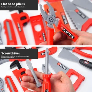 Bu, çocuklar, erkekler, kızlar, çocuklar için bir tornavidayla plastikten tamir ve inşaat oyuncakları için sahte bir çocuk 42 parçalı set oyun seti araç setidir bir vidanın oyuncağının en çok satan 8'i-no. 6