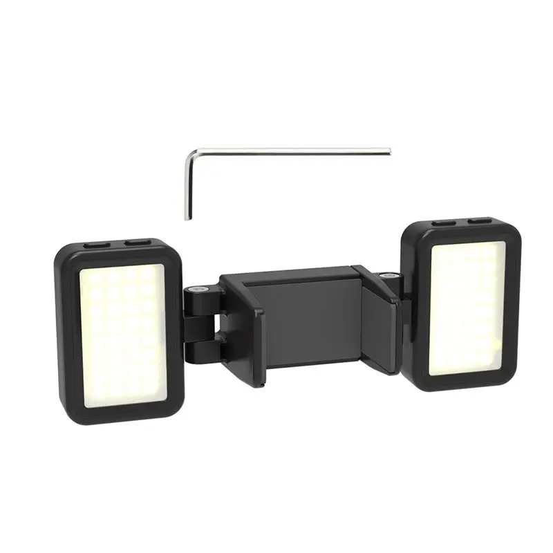 

[NEW!CCDD】 Fill Light For DJI OSMO Pocket 3 Accessories Adjustable Auick-Release Soft Light Dual-Light Three-Color Fill Light Bl