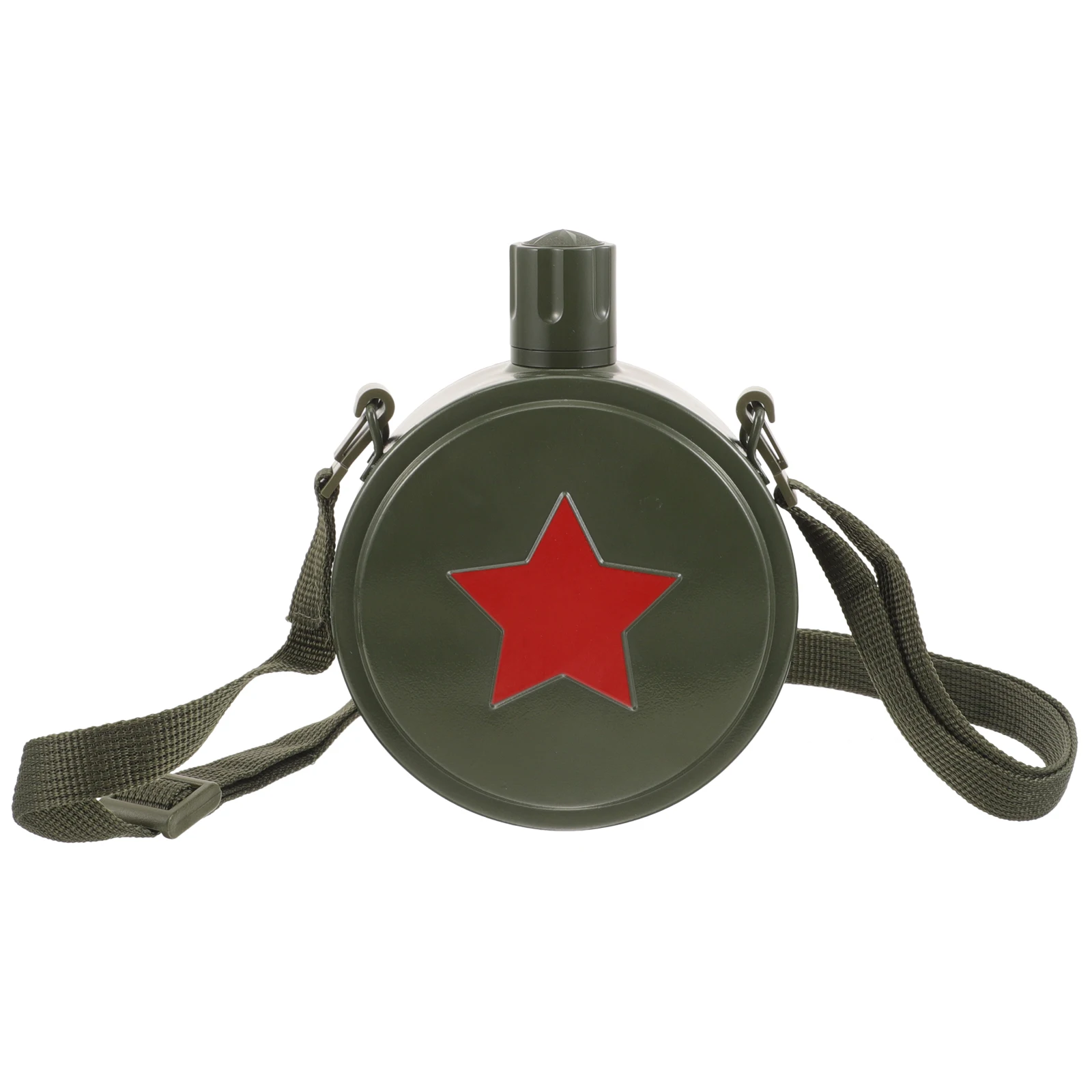 

1pcs Creative Stainless Steel Military Canteen Durable Outdoor Hiking Water Bottle Portable Camping Accessories Wear-Resistant