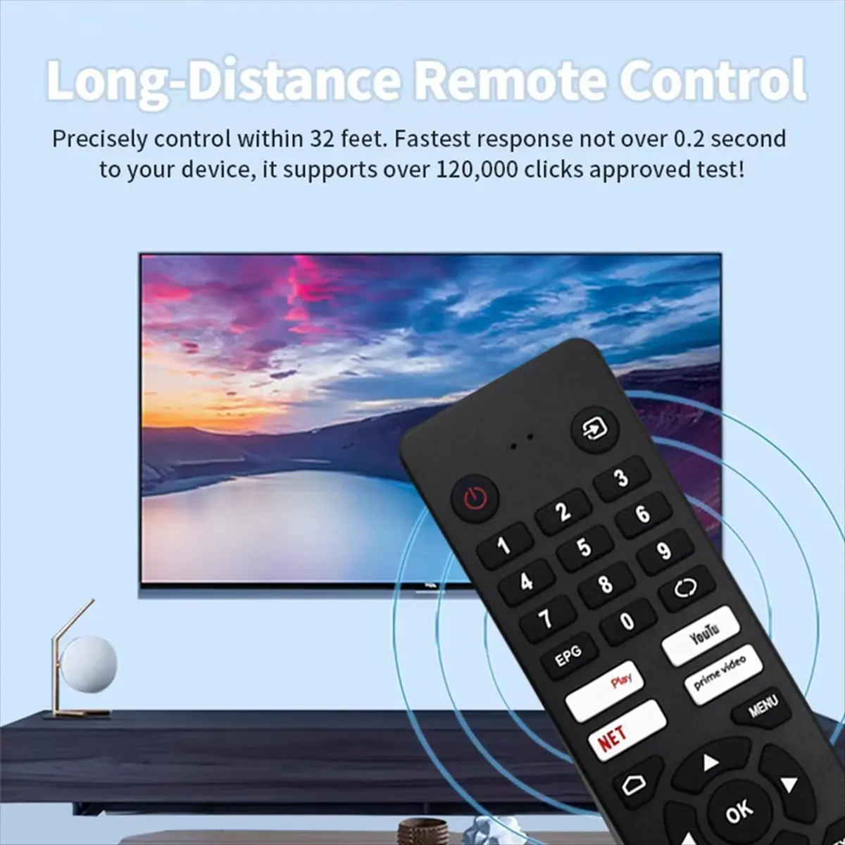 Super Sale Replace RC201 Remote Control for Sharp RC201 Smart TV Remote Control