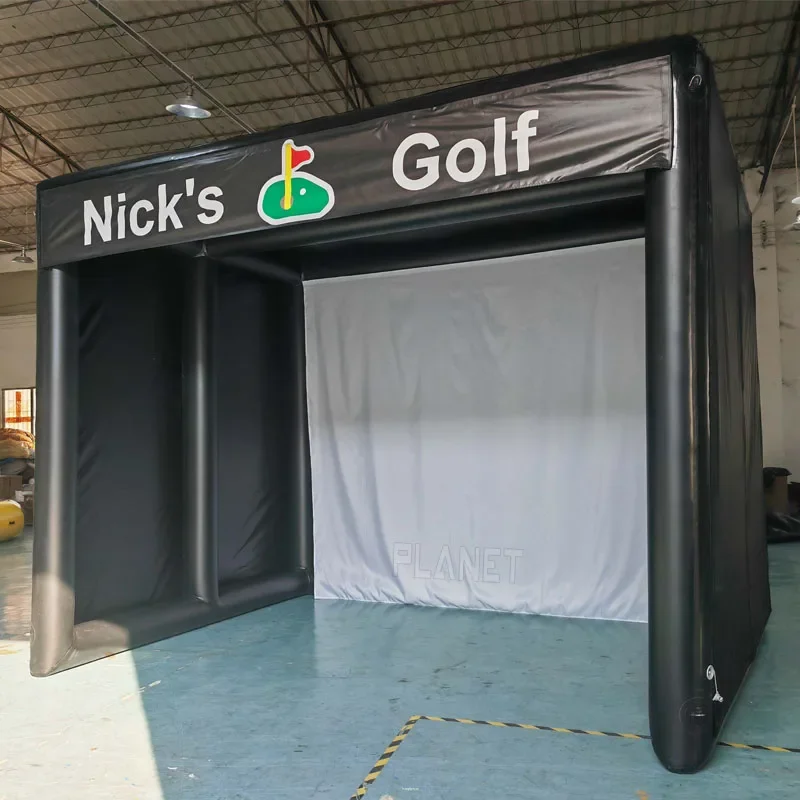 

Commercial Custom Home Golf Simulator Enclosure Driving Range Tent Inflatable Golf Simulator For Practice