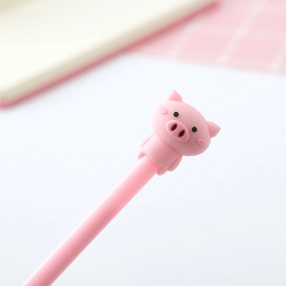

16Pcs Pig Gel Pen Expression Creative Pink Cartoon Writing Drawing Office Signature Stationery School Stationery Note