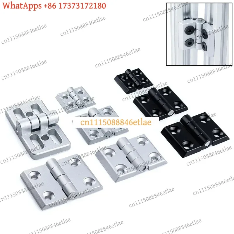 k3 Zinc Alloy Door Hinges for Aluminum Extrusion – 2020/3030/4040/4545 Profile Connectors (5/10 Pcs)