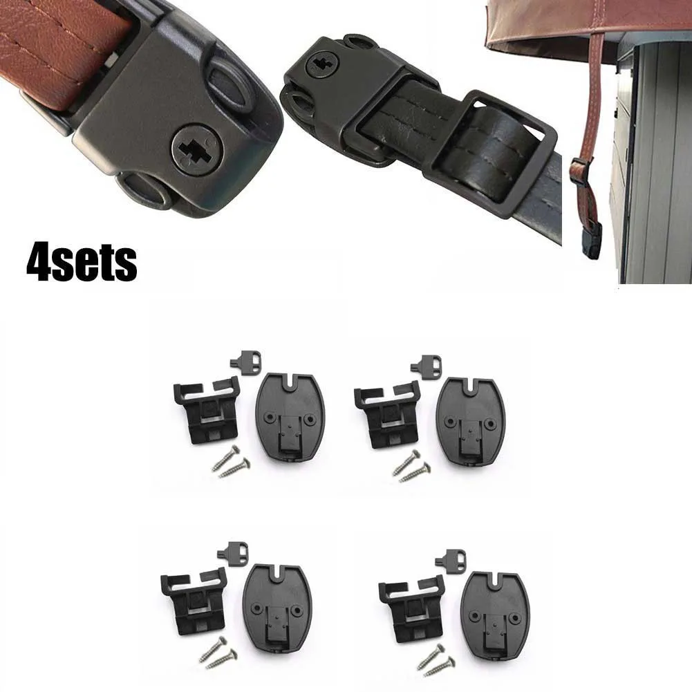 4 Sets Spa Cover Broken Latch Repair Kits Clip Lock With Buckle Keys Screws 26/34mm For Spass Swimming Pool Part