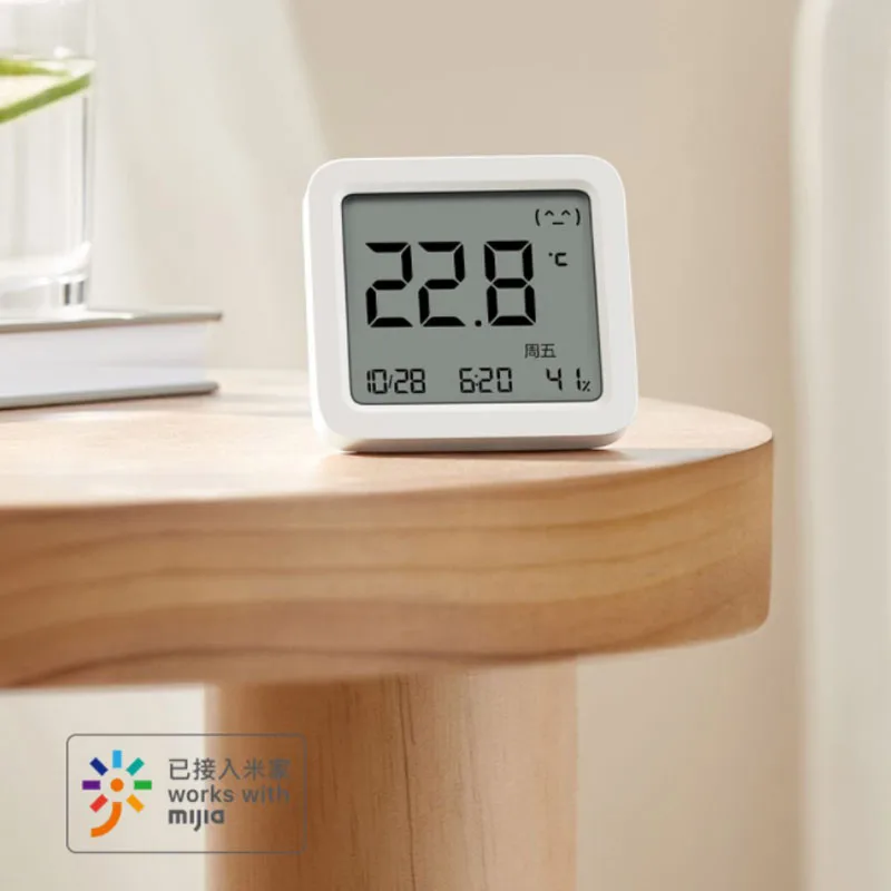 Mijia Smart Bluetooth Thermometer 3 Mesh LCD Wireless Electric Digital Hygrometer Temperature Humidity Works with Mihome