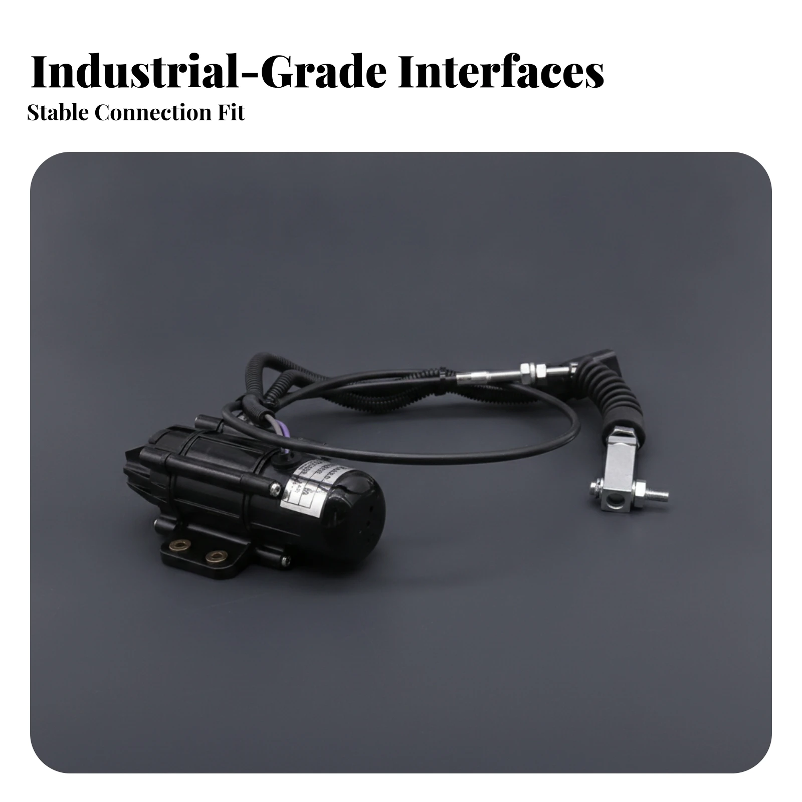 Throttle Motor Assembly OEM Design Throttle Motor with Wiring Harness Engine Part Electromechanical for Mechanics, Excavators