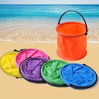 Multifunctional Folding Bucket Durable and Portable for Beach Travel Outdoor Adventure Gardening Party Camping Picnic Fishing