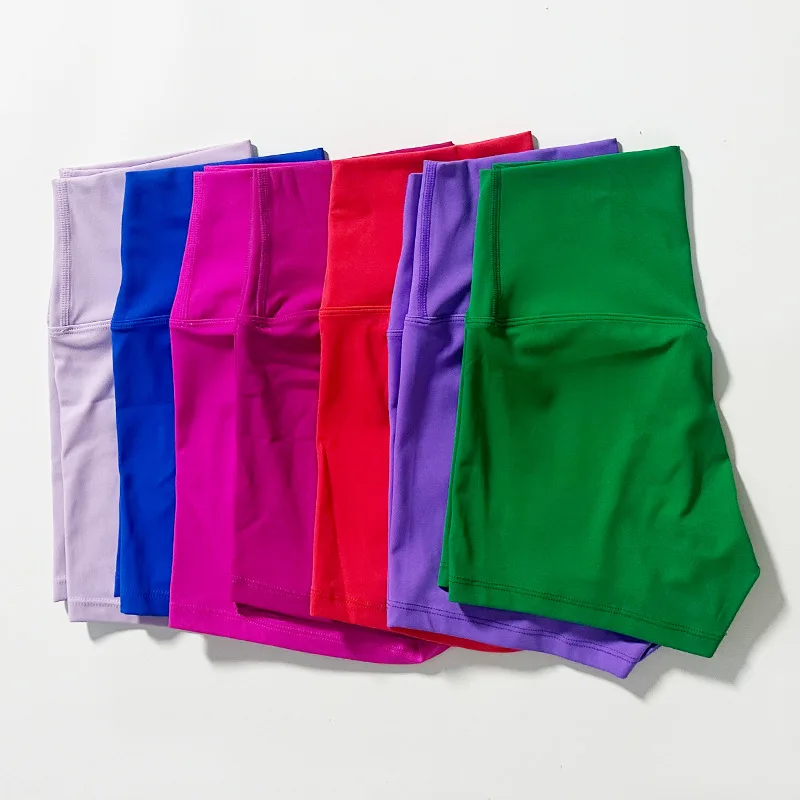 Sexy Solid Color High Waist Yoga Short Legging Soft Tight Women Fitness Sport Short Cycling Comprehensive Training Jog Athletic